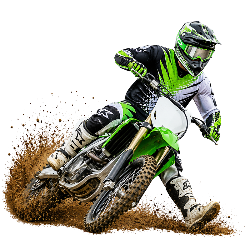 Moto cross zielony 54
